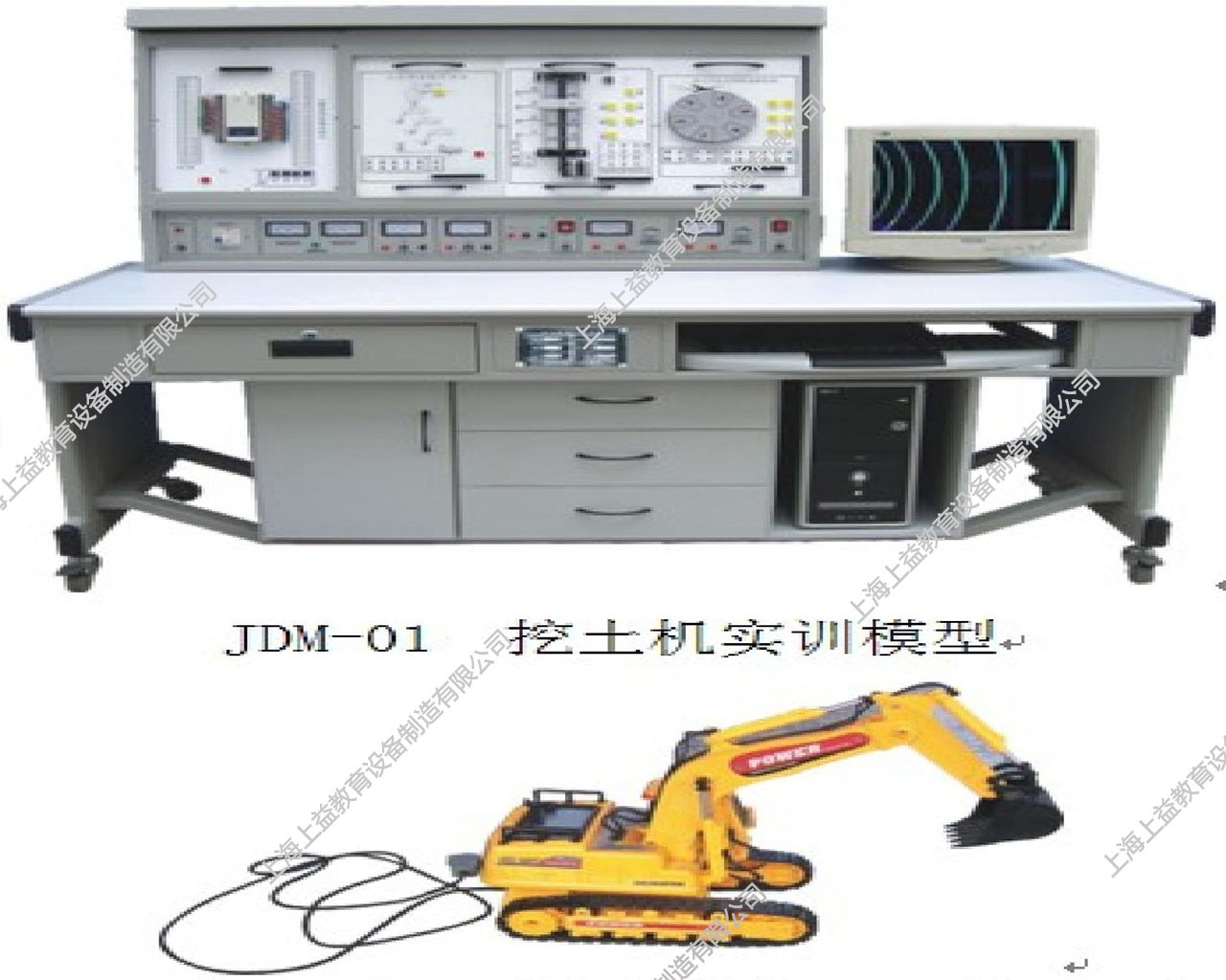 SYPLC-02D PLC可編程控制系統、微機接口及微機應用綜合實驗裝置（功能增強型）（立式，掛箱積木式）